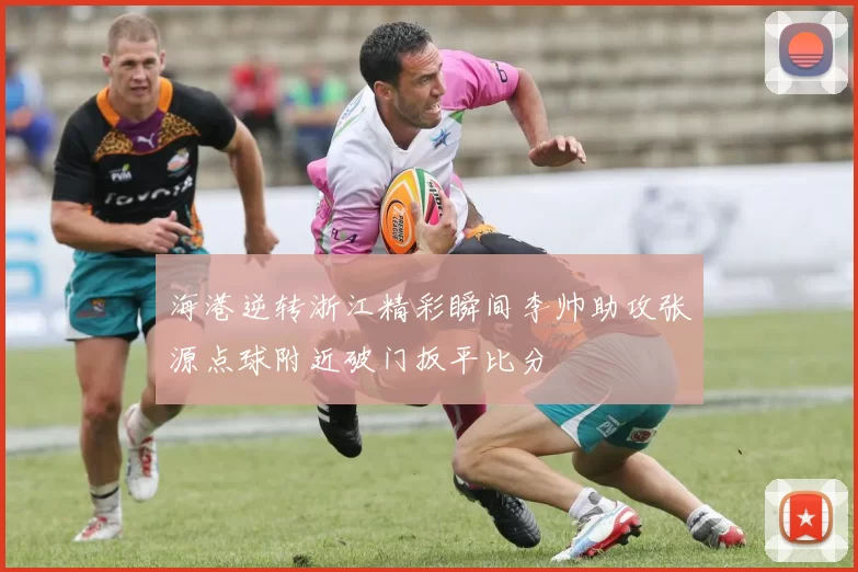 海港逆转浙江精彩瞬间李帅助攻张源点球附近破门扳平比分